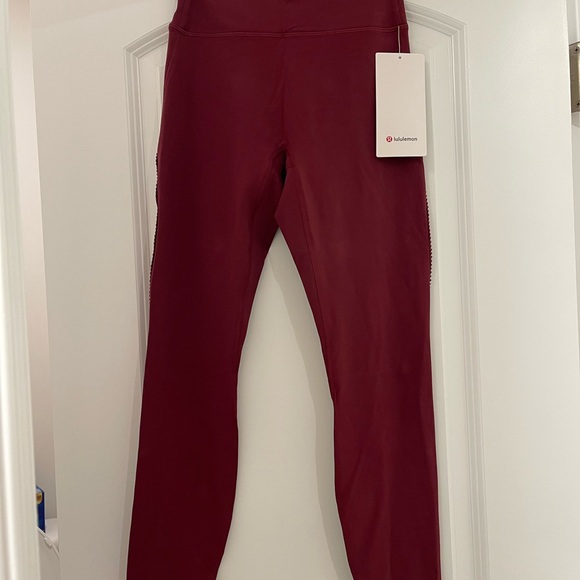 Lululemon Athletica Maroon Groove Pants - Picture 5 of 8